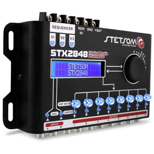 Imagem de Processador de Áudio Stetsom STX2848 8 Vias 48 dB/8ª