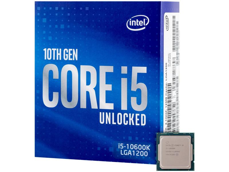 Processador Intel i5-10600K 4.10GHz - 4.8Ghz Turbo 12MB Processador Intel i5-10600K 4.10GHz - 4.8Ghz Turbo 12MB