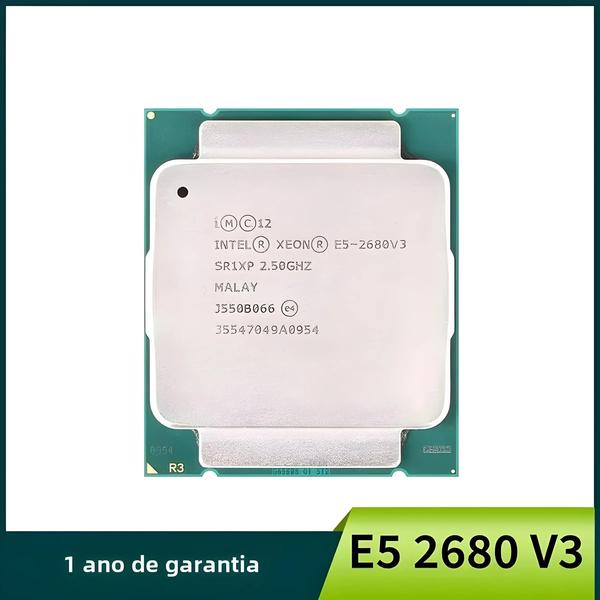 Imagem de Processador Intel Xeon E5 2680 V3 - 2,5 GHz, 12 Núcleos, 24 Threads, LGA 2011-3