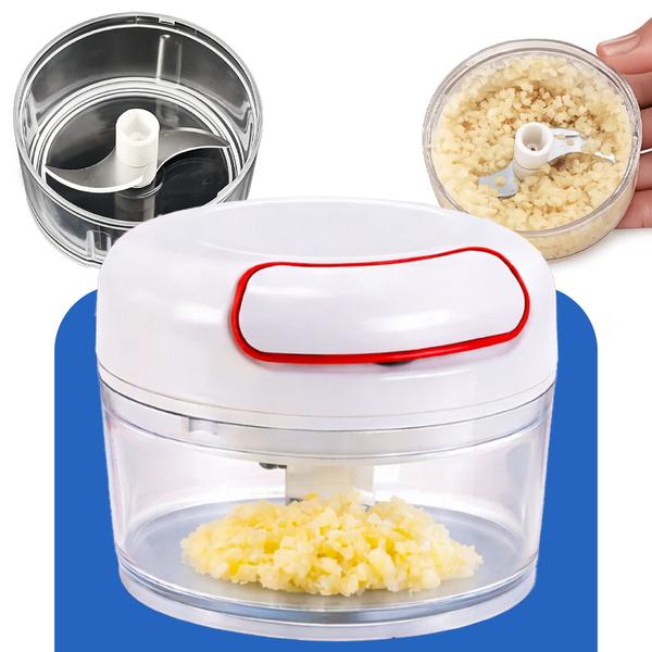 Processador Triturador Fatiador Picador Moedor De Temperos Legumes Frutas Alimentos Alho C...