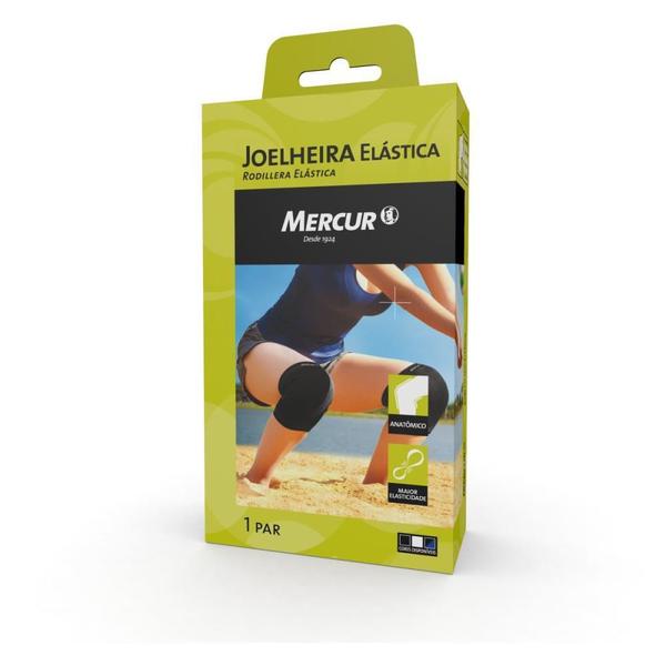 Imagem de Produto Ergonômico Joelheira Elástica PAR M Preta