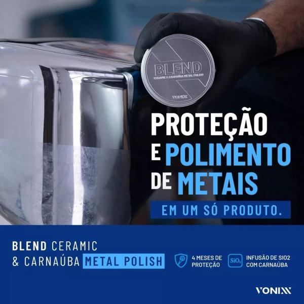 Imagem de Produto Para Polir Metais de Escapamento de Moto BLEND CERAMIC & METAL POLISH VONIXX