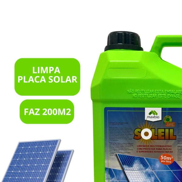 Imagem de Produto soleil lavar placa solar fotovoltaica 5l concentrado maxbio