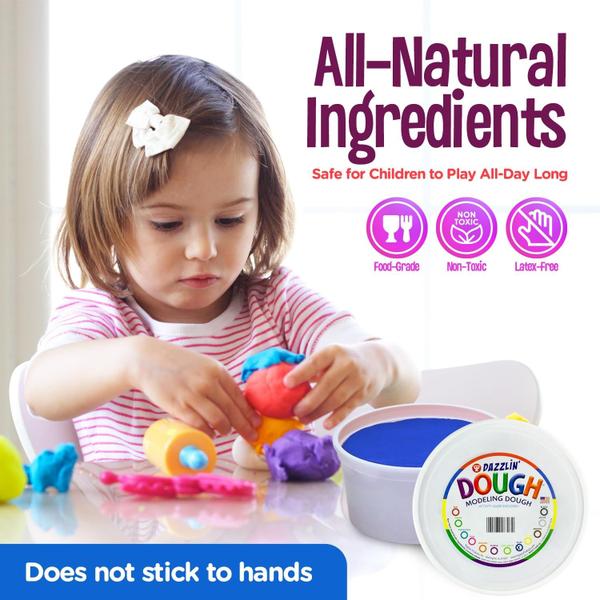 Imagem de Produtos Hygloss Play Dough, modelagem não tóxica, 2,27 kg, azul