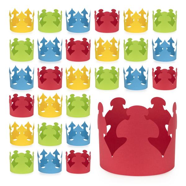 Imagem de Produtos Paper Crowns Hygloss para crianças decorarem (pacote com 24)