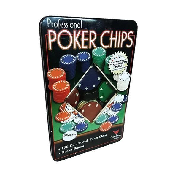 Imagem de Professional Poker Chips 100 Fichas Numeradas + Ficha Dealer