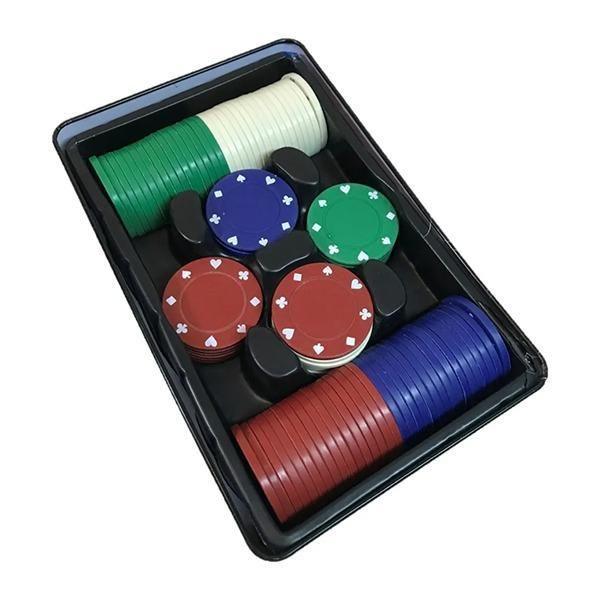 Imagem de Professional Poker Chips 100 Fichas Numeradas + Ficha Dealer