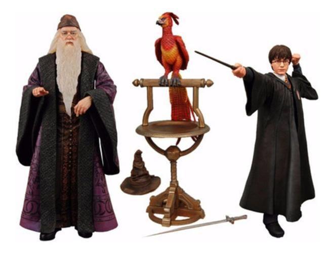 Professor Dumbledore E Harry Potter Em Câmara Secreta Neca Imagem de Professor Dumbledore E Harry Potter Em Câmara Secreta Neca