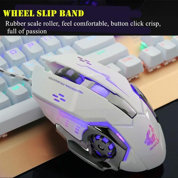 Imagem de Profissão Wired Gaming Mouse 7 Botões 4000 Dpi Led Usb Pc