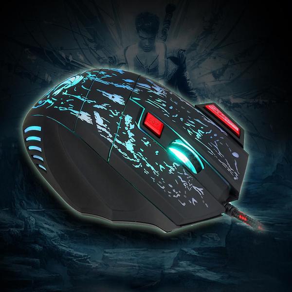 Imagem de Profissional 7 Botões 5500dpi Usb Optical Wired Gaming Mouse Ratos Para PC Laptop