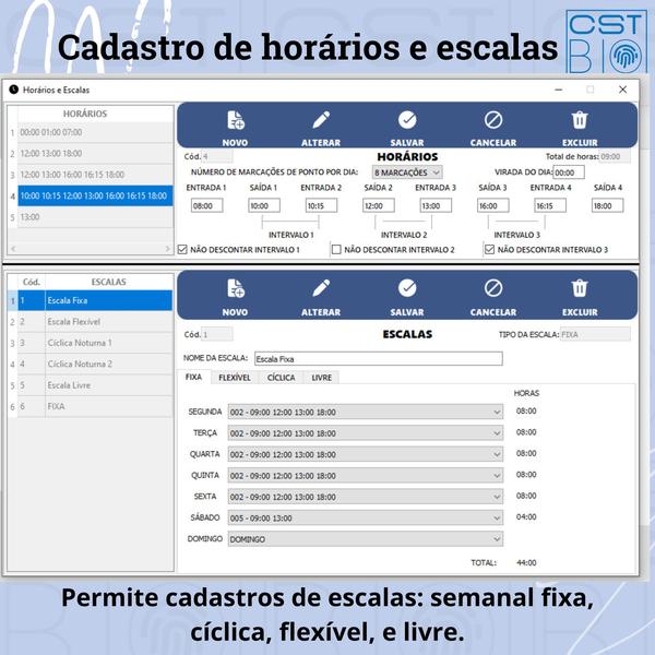 Imagem de Programa Para Relógio Ponto  Folha de Ponto + Suporte