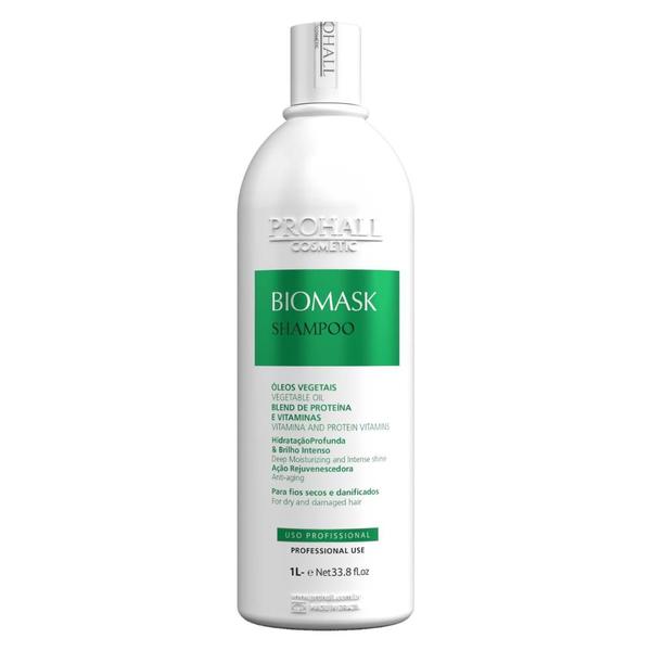 Imagem de PROHALL Shampoo Biomask Cabelos Secos E Danificados 1L