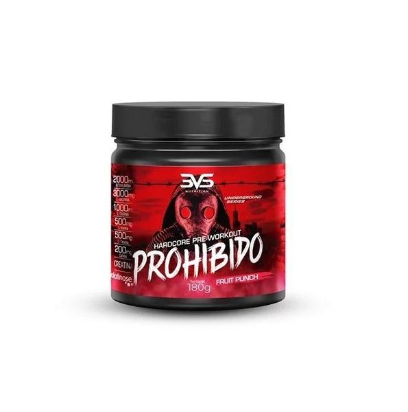 Prohibido HardCore Pré-Workout (180g) - Fruit Punch - 3VS Imagem de Prohibido HardCore Pré-Workout (180g) - Fruit Punch - 3VS