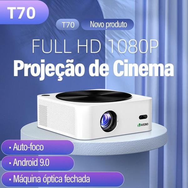 Imagem de Projetor 4k 1080p Android 9.0 Vedo Projetor 12000 Lumens 5g Full HD 1920x1080