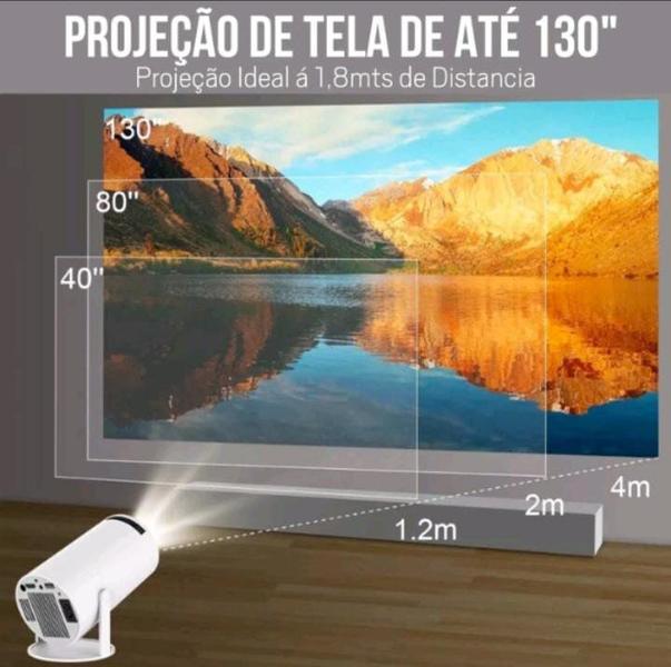 Imagem de Projetor 4K HD 150 Polegadas Celular, Tv B0x, Xbox, PS, Pc, Wifi e Bluetooth HY300 Magcubic