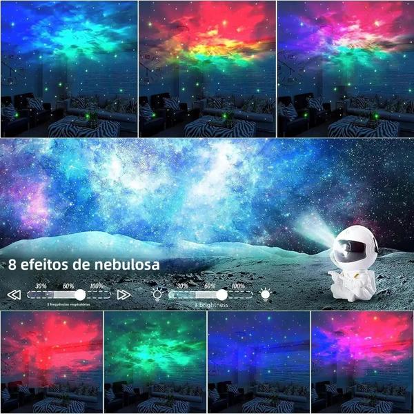 Imagem de Projetor de Estrelas e Galáxia Astronauta - Luz Noturna LED para Quarto Infantil