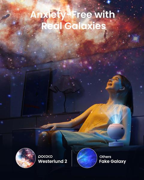 Imagem de Projetor de Estrelas Planetário POCOCO Galaxy - Projetor com Lâmpadas Substituíveis