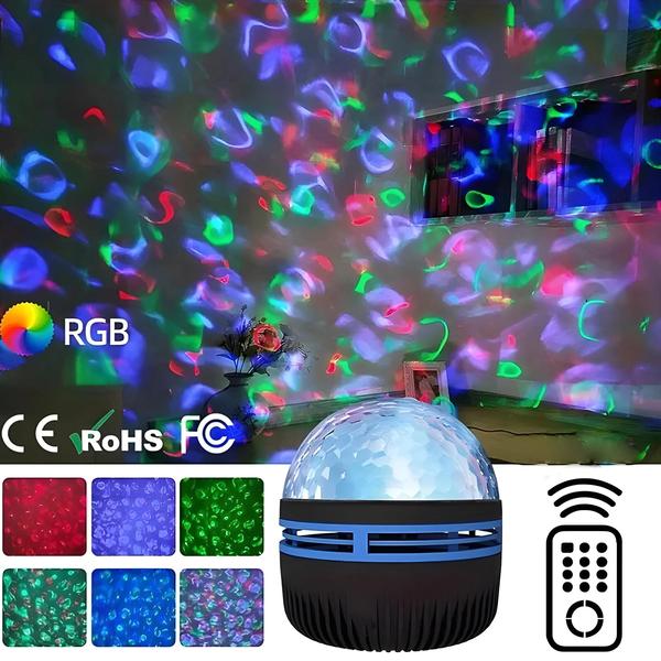 Imagem de Projetor de Estrelas RGB com Controle Remoto - Lâmpada Galaxy com Luz Inteligente