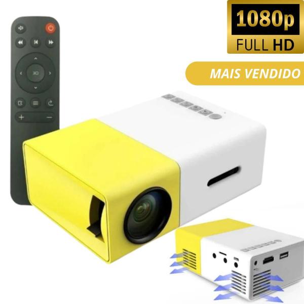 Imagem de Projetor De Imagens Hd Mini Leve Compacto 600Lm Portatil