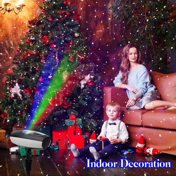 Projetor de Laser de Natal Sunpo - 7 Cores LED para Área Externa