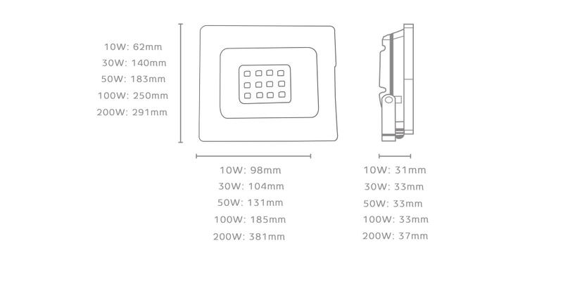 Imagem de Projetor de Led 30w 6500k BRANCO FRIO Externo Elgin