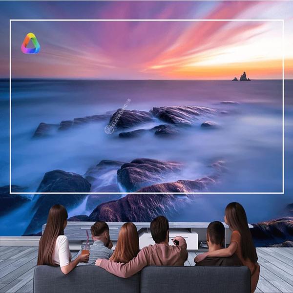 Imagem de Projetor  De LED Full HD Q9 Imagem De Cinema 6500 Lumens Android Espelhamento LEDQ9