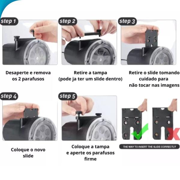 Imagem de Projetor de Natal com Imagens Temáticas para Encher de Luz e Alegria Seu Ambiente