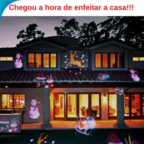 Imagem de Projetor de Natal com Imagens Temáticas para Encher de Luz e Alegria Seu Ambiente