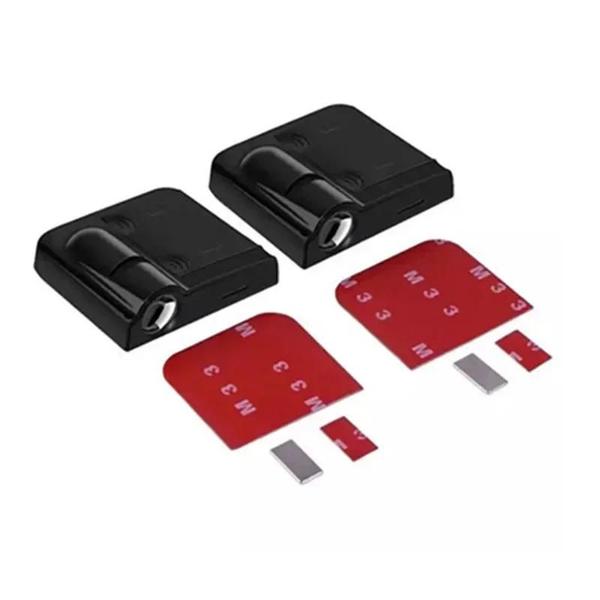 Projetor de Porta de Carro Universal com Luzes LED - 2 Peças - Sem Fio Imagem de Projetor de Porta de Carro Universal com Luzes LED - 2 Peças - Sem Fio