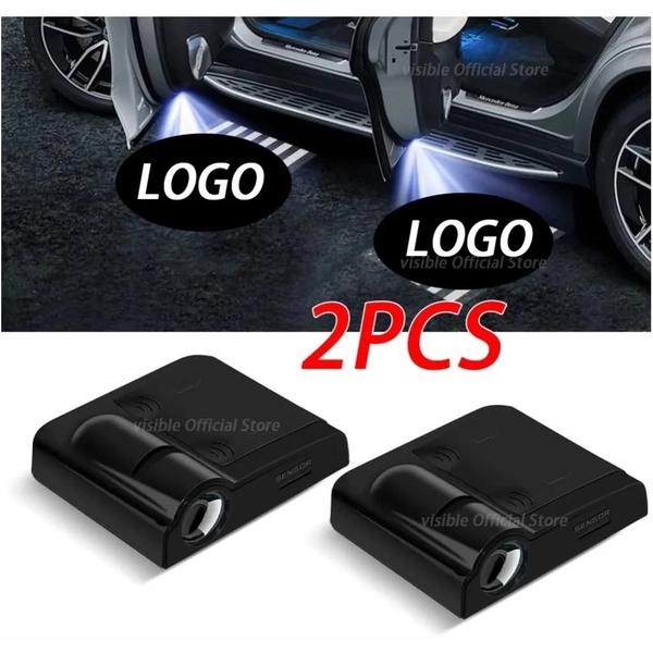 Projetor de Porta de Carro Universal com Luzes LED - 2 Peças - Sem Fio Imagem de Projetor de Porta de Carro Universal com Luzes LED - 2 Peças - Sem Fio