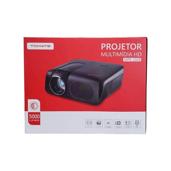 Imagem de Projetor De Vídeo Multimídia Hd 5000 Lumens Mpr-2008 Tomate