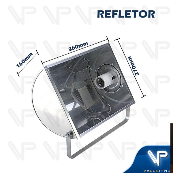 Imagem de Projetor em aluminio para lampada metalica 250w/400w e40