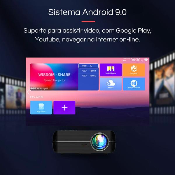 Imagem de Projetor EUG 800DAB 7000 Lumens Full HD Wi-Fi Android 9.0