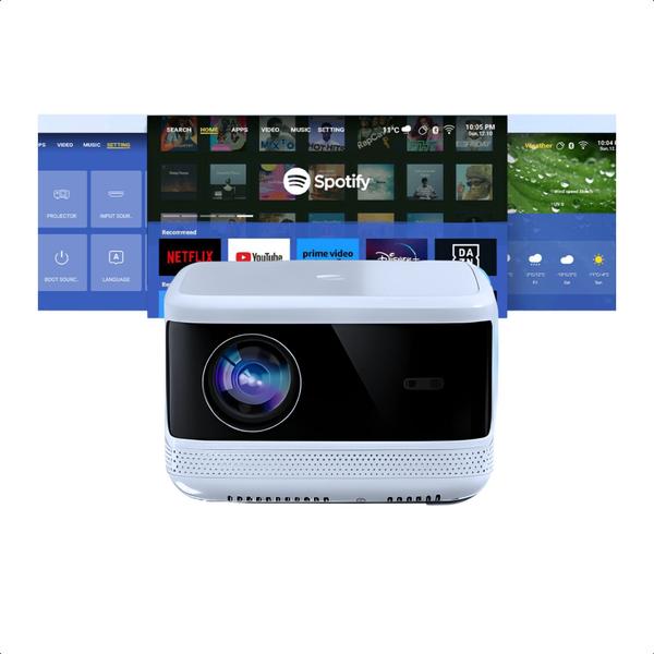 Imagem de Projetor Everycom T5 8000 Lumens Full HD Com Android 9.0 WiFi 5G