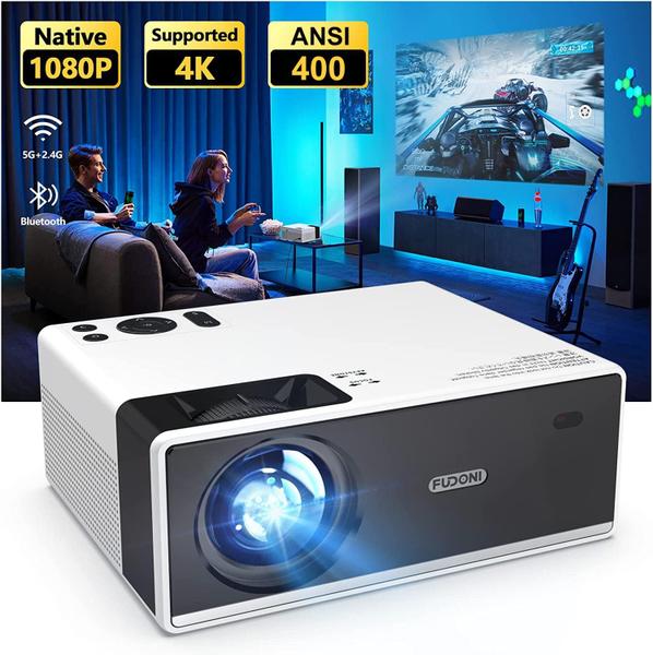 Imagem de Projetor FUDONI Outdoor Portable 4K com suporte 18000L 1080P