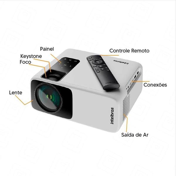 Imagem de Projetor Full Hd Intelbras Smart Box Tv Stick Pfls210-Bivolt