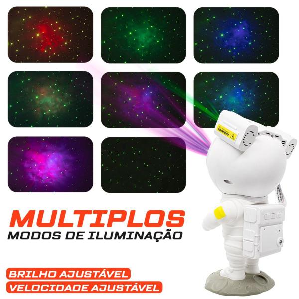 Projetor Galáxia Astronauta Galaxy Lights Estrelas Nebulosas Luminaria Com Controle - Luuk Young Imagem de Projetor Galáxia Astronauta Galaxy Lights Estrelas Nebulosas Luminaria Com Controle
