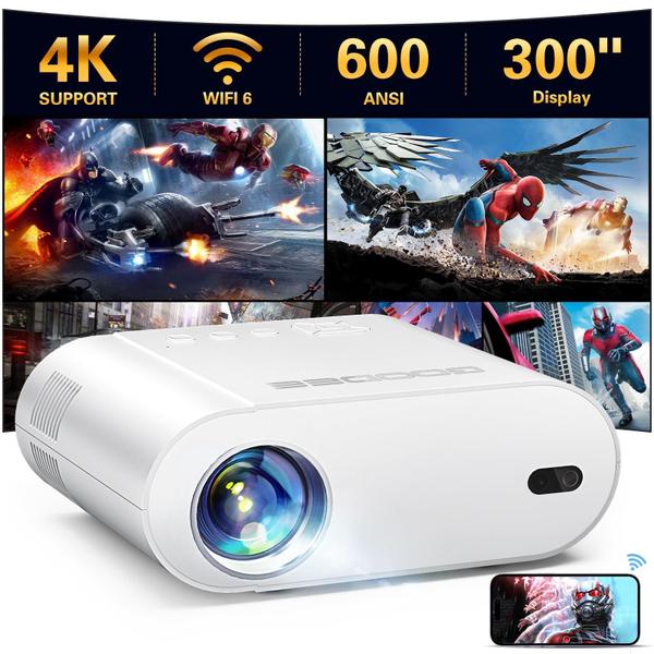 Imagem de Projetor GooDee GD500 4K WiFi Bluetooth 1080P Home Theater