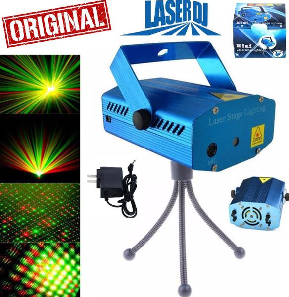 Imagem de Projetor Holográfico Canhão Laser Efeitos Luz Strobo Iluminação Animação Pisca Led Decoração Baladas Festas Natal Bivolt