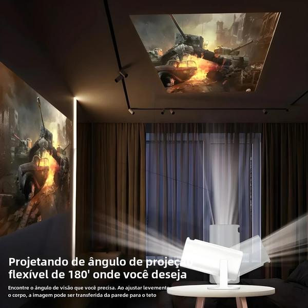 Imagem de Projetor LED Home Theater 720p - HDMI e USB - Compatível com Android, Samsung, Xiaomi e iOS