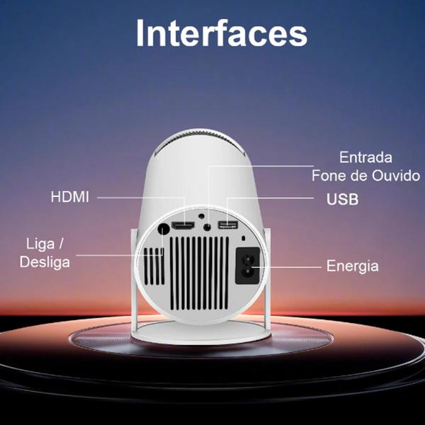 Imagem de Projetor Led Portátil Magcubic 4k Android Wifi Bluetooth