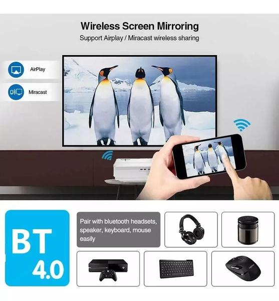 Imagem de Projetor Led Smart Android Wifi/bluetooth Exbom Pj-s300