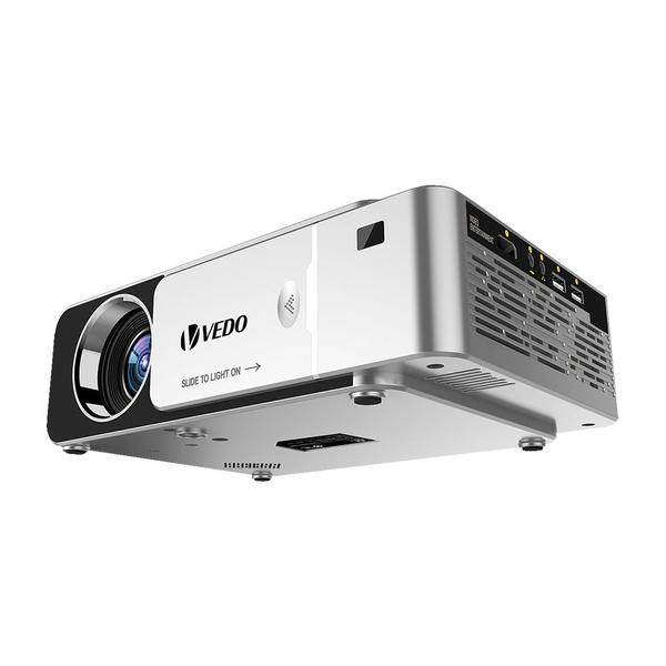 Imagem de Projetor LED T6 Portátil Bivolt 3500 Lumens Luuk Young T6 Prateado