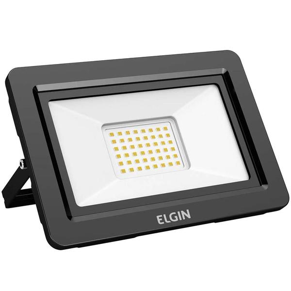 Imagem de Projetor Luminária LED 10W 6500K Elgin Preto Bivolt