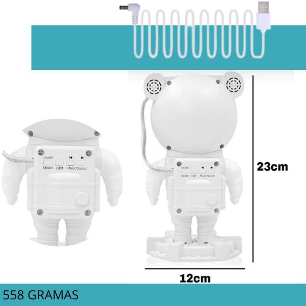 Imagem de Projetor Luz Astronauta Galáxia Som Controle 110V