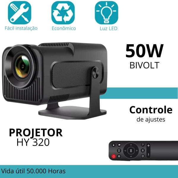 Imagem de Projetor Magcubic Hy320 Wifi 4k 390 Ansi Android 11 Smart