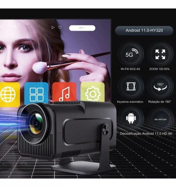 Imagem de Projetor Magcubic Hy320 Wifi 4k 390 Ansi Android 11 Smart