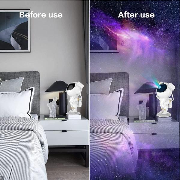 Imagem de Projetor Night Light Astronauta Galaxy Starry Sky Star Light Branco