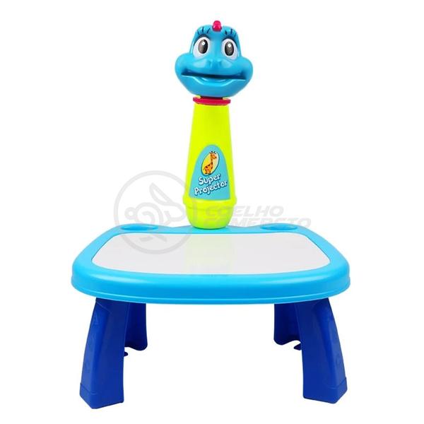 Imagem de Projetor para Desenho Infantil Mesa Pintura De Projeção Magica Brinquedos Aprendizagem Galinha Azul