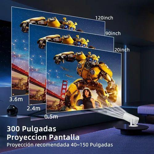 Imagem de Projetor portátil Android 11 Wifi6 8000 Lumens 4K HD 1080p